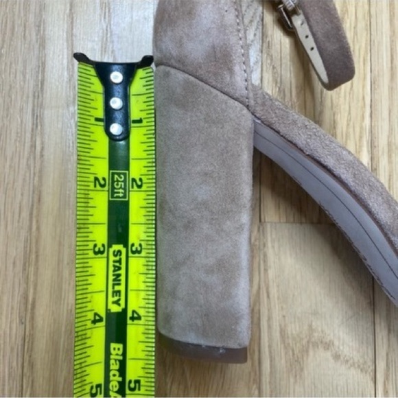 Sam Edelman Tan Suede Stacked Heel Size 8 - Picture 11 of 11